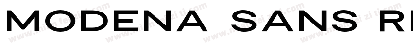 Modena Sans Regular字体转换
